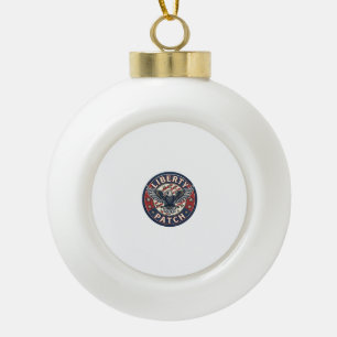 Liberty Patch Patriotisches Patch Stickerei Keramik Kugel-Ornament