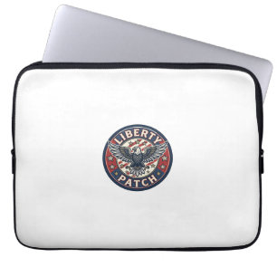 Liberty Patch Patriotisches Patch Stickerei Laptopschutzhülle
