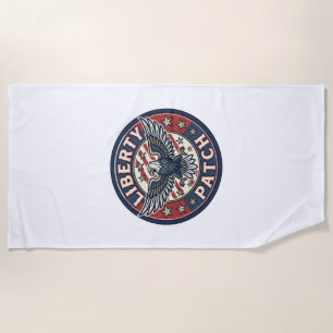 Liberty Patch Patriotisches Patch Stickerei Strandtuch