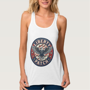 Liberty Patch Patriotisches Patch Stickerei Tank Top