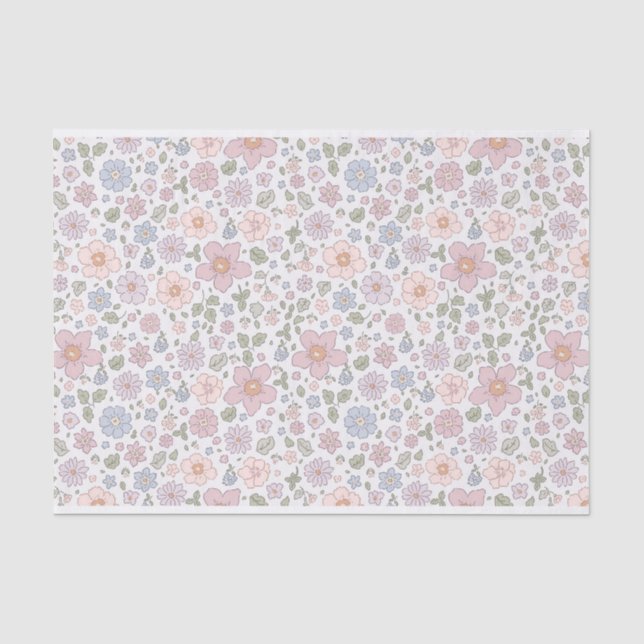 Liberty Print Ditsy Floral Tissue Paper Seidenpapier (Vorderseite)