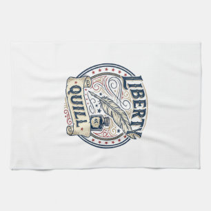 Liberty Quill Patriotischer Patriotischer Quill Ti Geschirrtuch