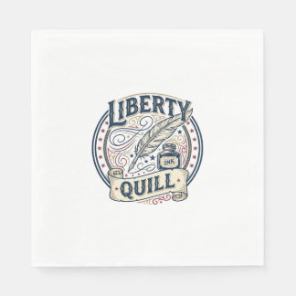 Liberty Quill Patriotischer Patriotischer Quill Ti Serviette