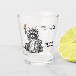 Liberty Raccoon San Francisco 250 Years Schnapsglas