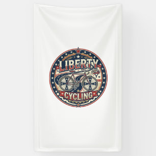 Liberty Radfahren Patriotisch Patriotisch Radfahre Banner