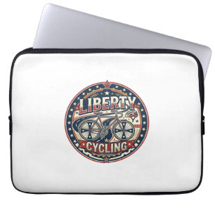 Liberty Radfahren Patriotisch Patriotisch Radfahre Laptopschutzhülle