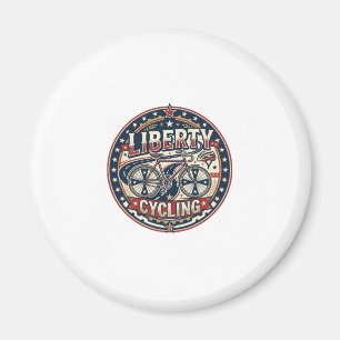Liberty Radfahren Patriotisch Patriotisch Radfahre Magnet