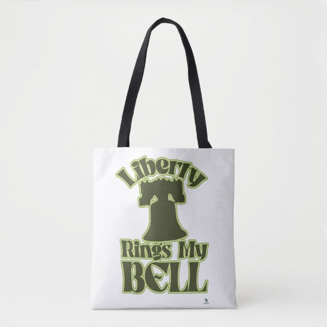 Liberty Rings My Bell Fun Tourism Design Tasche (Vorderseite)