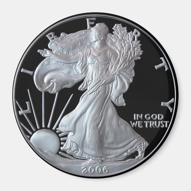 Liberty Silver Dollar Head 2006 Magnet (Vorne)