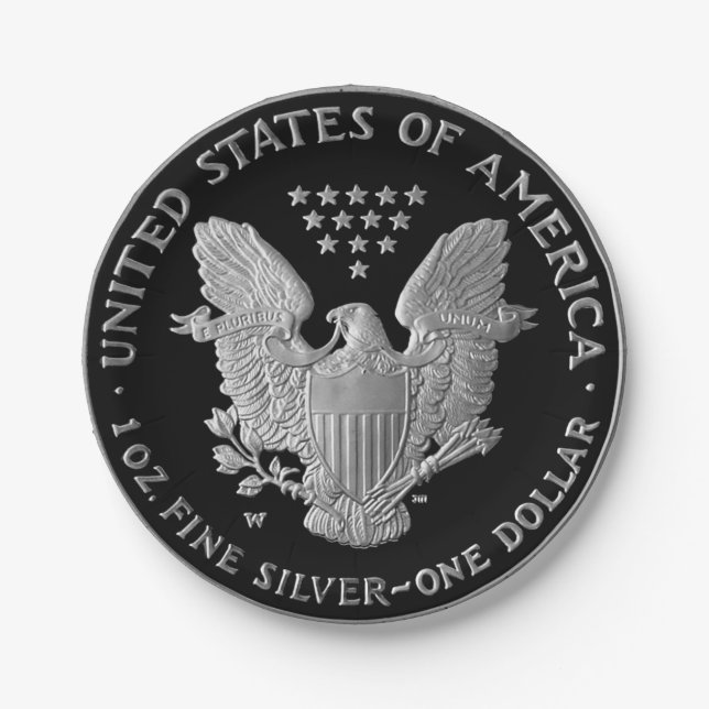 Liberty Silver Dollar Schwanz 2006 Pappteller (Vorderseite)