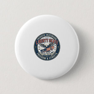 Liberty Skate Patriotisches Patriotes Skateboard V Button