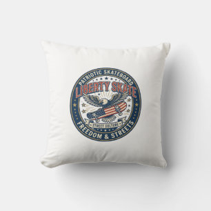 Liberty Skate Patriotisches Patriotes Skateboard V Kissen