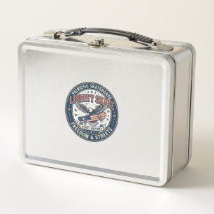 Liberty Skate Patriotisches Patriotes Skateboard V Metall Brotdose