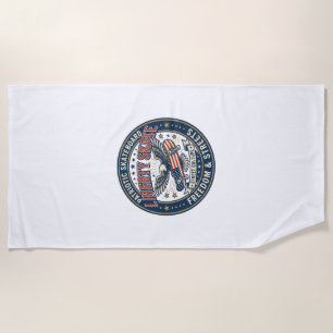 Liberty Skate Patriotisches Patriotes Skateboard V Strandtuch