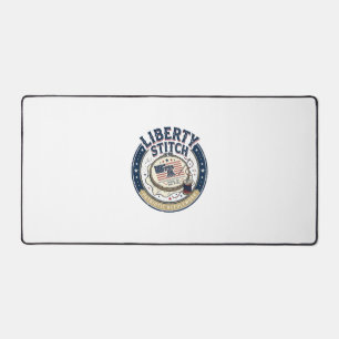 Liberty Stitch Patriotische Stickerei Nadel Schreibtischunterlage