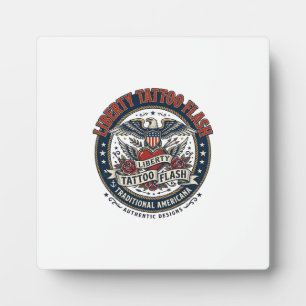 Liberty Tattoo Flash Patriotisches Patriotisches T Fotoplatte