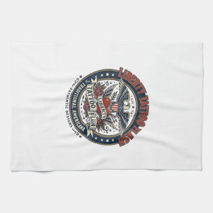 Liberty Tattoo Flash Patriotisches Patriotisches T Geschirrtuch