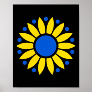 Liberty Ukraine Foundation Druck mit der Blume O Poster