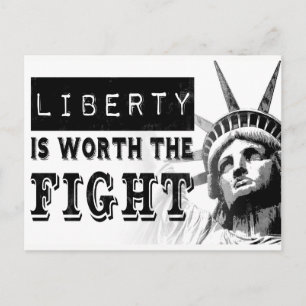 Liberty Vaut La Carte Postale De La Manifestation 