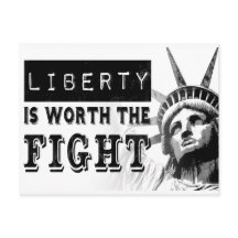 Liberty Vaut La Carte Postale De La Manifestation 