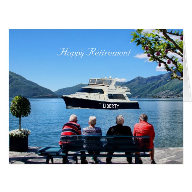 Liberty Yacht auf dem Lake Happy Retirement (Vorderseite (Horizontal))
