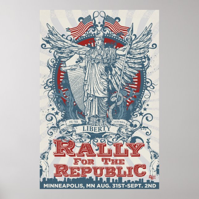 LibertyManiacs Kundgebung Riesiges Poster (Vorne)