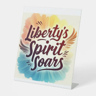 Liberty's Spirit Soars Sockelschild