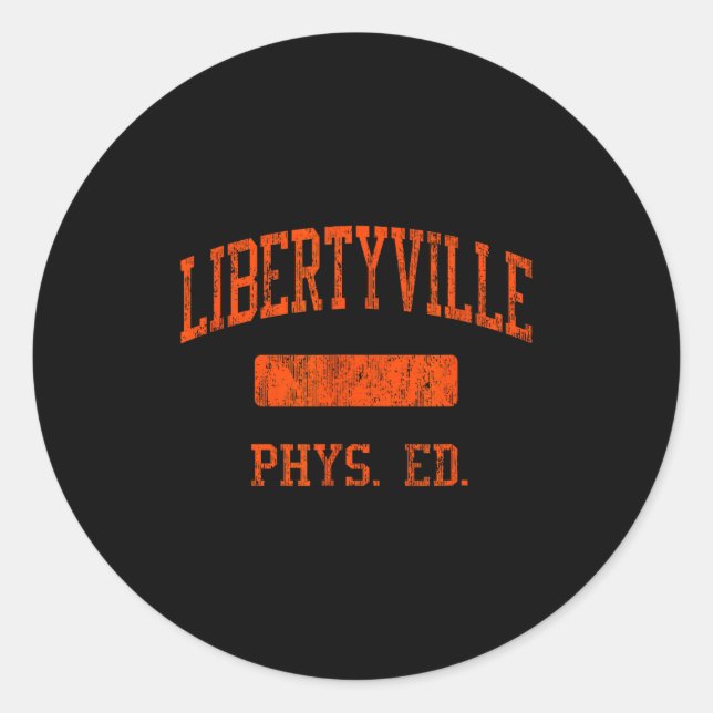 Libertyville High School Hs Libertyville Il Physik Runder Aufkleber (Vorderseite)
