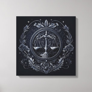 Libra - 23. September - 22. Oktober Canvas Print Leinwanddruck