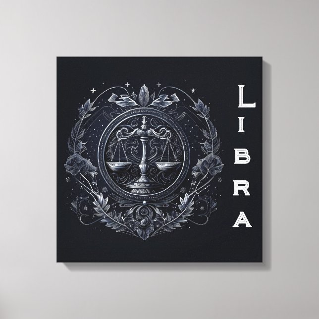 Libra - 23. September bis 22. Oktober Leinwanddruck (Vorderseite)