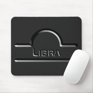 Libra, abstraktes Design des odiakischen Zeichens Mousepad