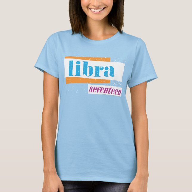Libra Aqua T-Shirt (Vorderseite)