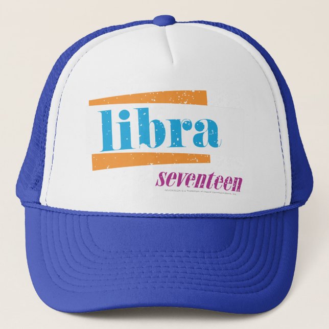 Libra Aqua Truckerkappe (Vorderseite)