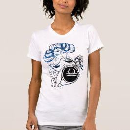 Libra Art Deco Lady T-Shirt