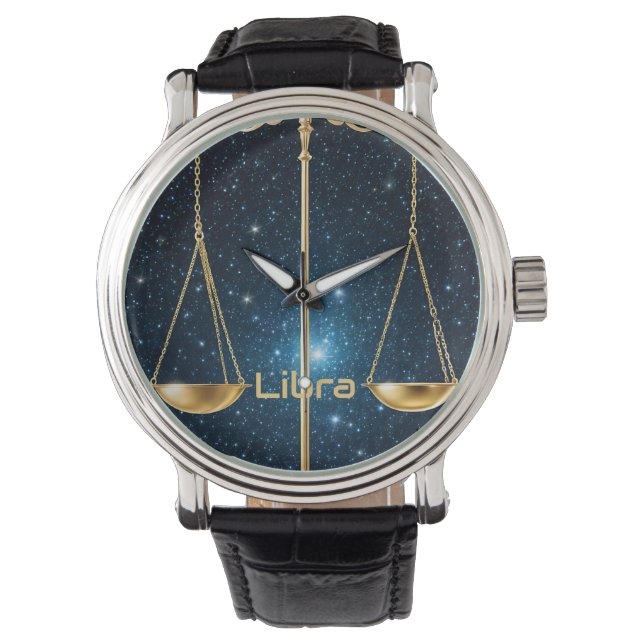 Libra-Astrologie Armbanduhr (Vorderseite)