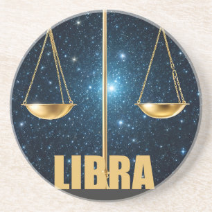 Libra-Astrologie Getränkeuntersetzer