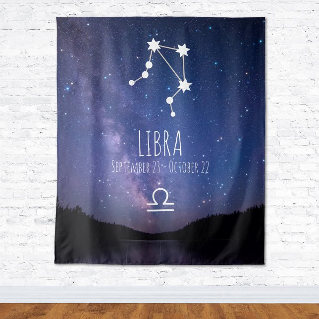 Libra | Astrologie personnalisée Tapisserie (Créateur téléchargé)