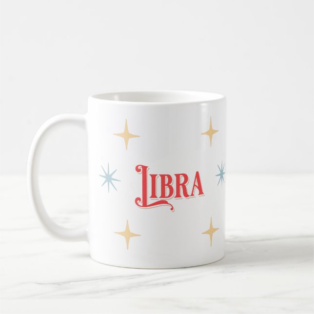 Libra Astrologisches Zeichen Tasse des Kaffees (Links)
