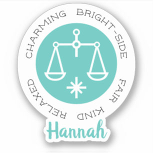 Libra-Aufkleber Aufkleber