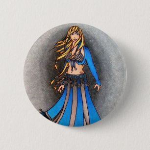 Libra Belly Dancer Button