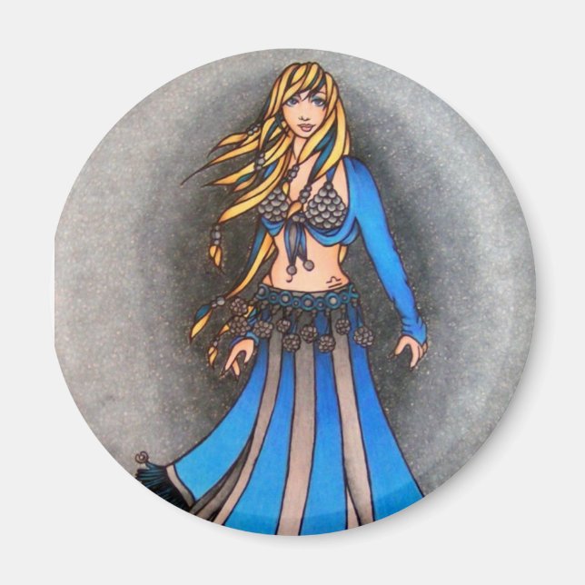 Libra Belly Dancer Magnet (Vorne)