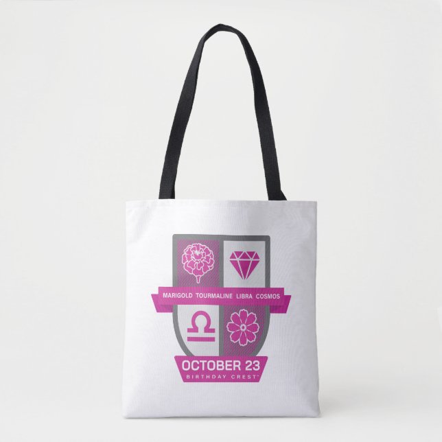 Libra Birthday Crest™ for October 1-23 Tasche (Vorderseite)