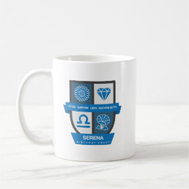 Libra Birthday Crest™ for September 23-30 Mug Kaffeetasse