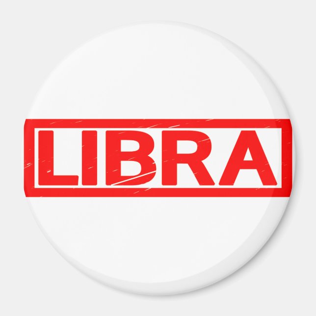 Libra-Briefmarke Magnet (Vorne)