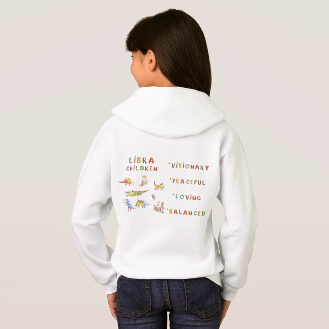 Libra Child Astrologie Zodiac Hoodie (Schwarz voll)