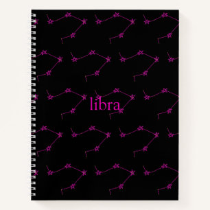 Libra Constellation Hardcover Spiral Sketchbook Notizbuch