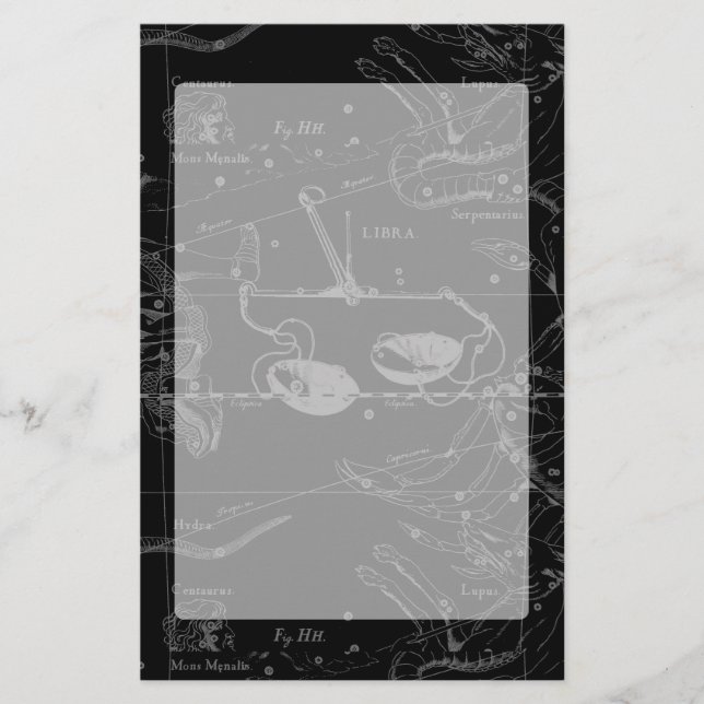 Libra Constellation Hevelius circa 1690 Briefpapier (Vorderseite)
