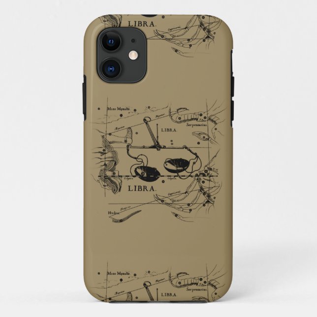 Libra Constellation Map Hevelius circa 1690 Case-Mate iPhone Hülle (Rückseite)