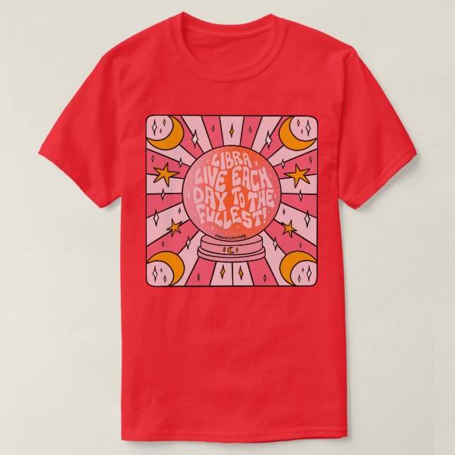 Libra Crystal Ball T-Shirt (Design vorne)
