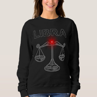 Libra Dark Astrology | Minimaler Okkulter Zodiakus Sweatshirt
